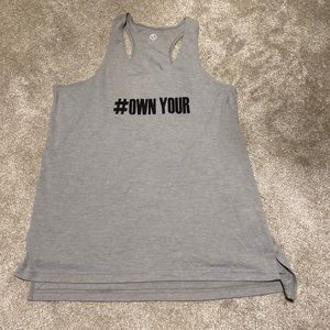 Shape M #OWN YOUR SHAPE Grey Athletic Tank Top